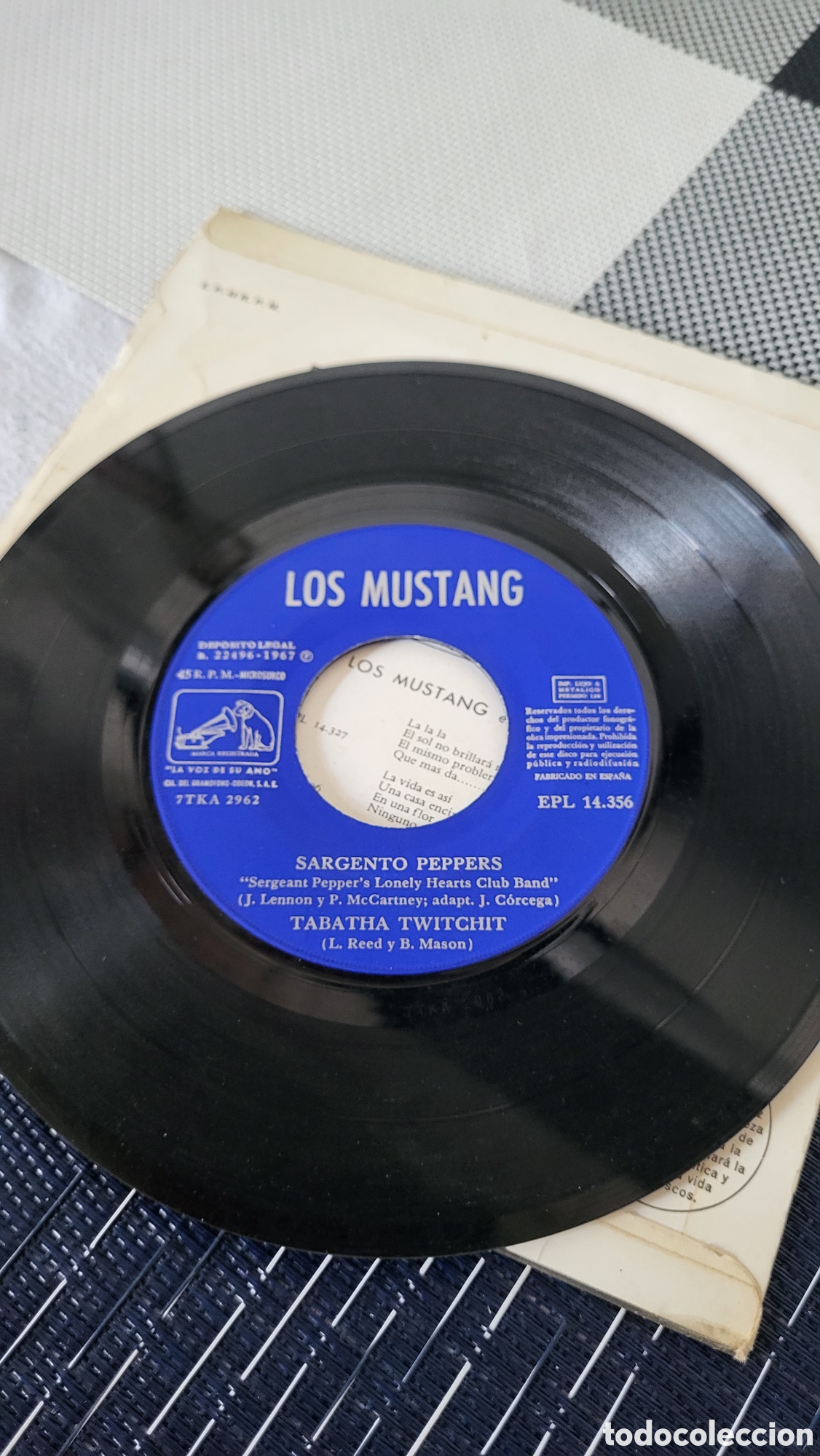 Discos de vinilo: Disco vinilo Ep Los Mustangs - Foto 2