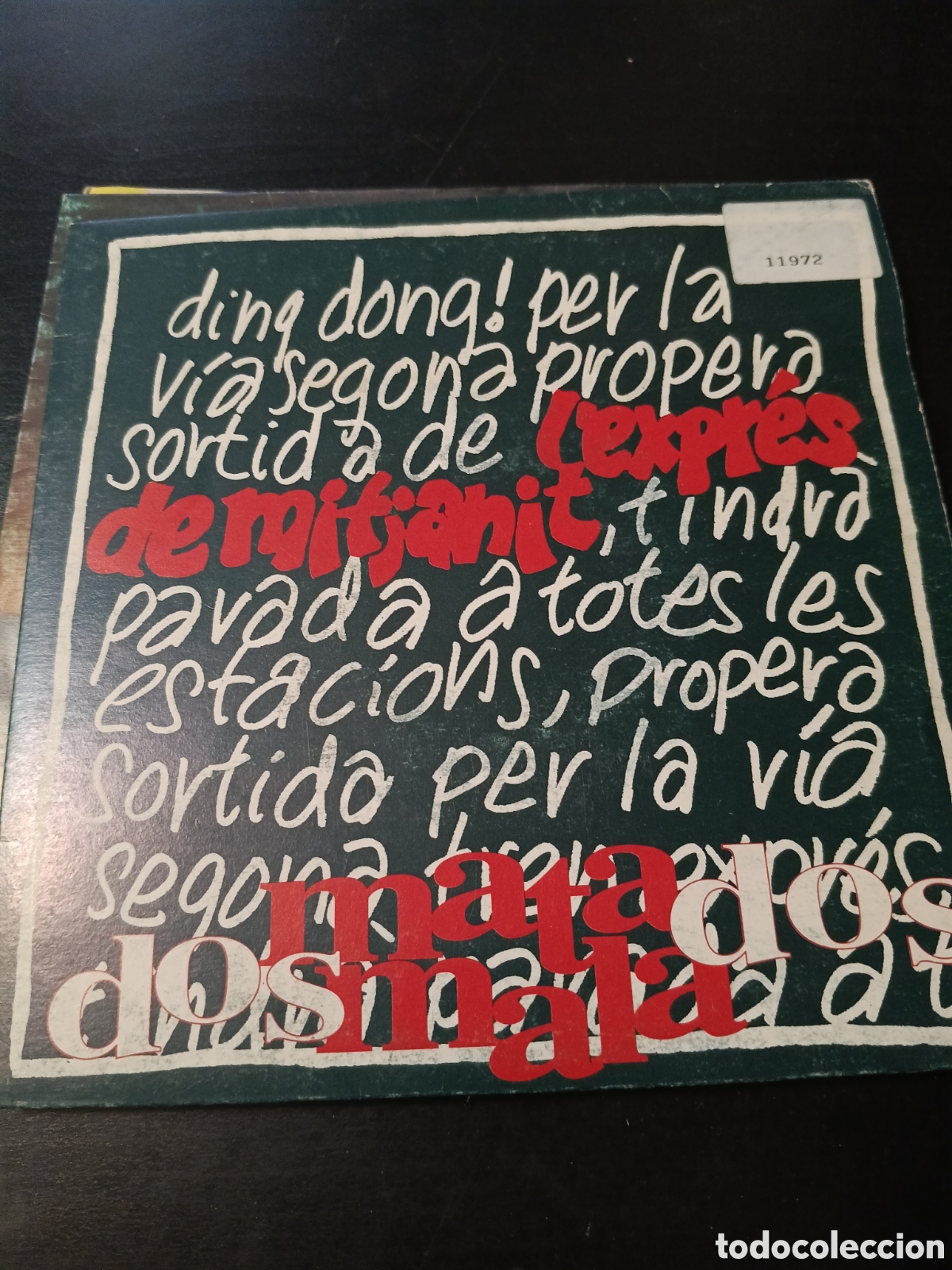 Discos de vinilo: Matamala &ndash; L'Expr&eacute;s De Mitjanit. Vinilo 7&rdquo; single promo 1993