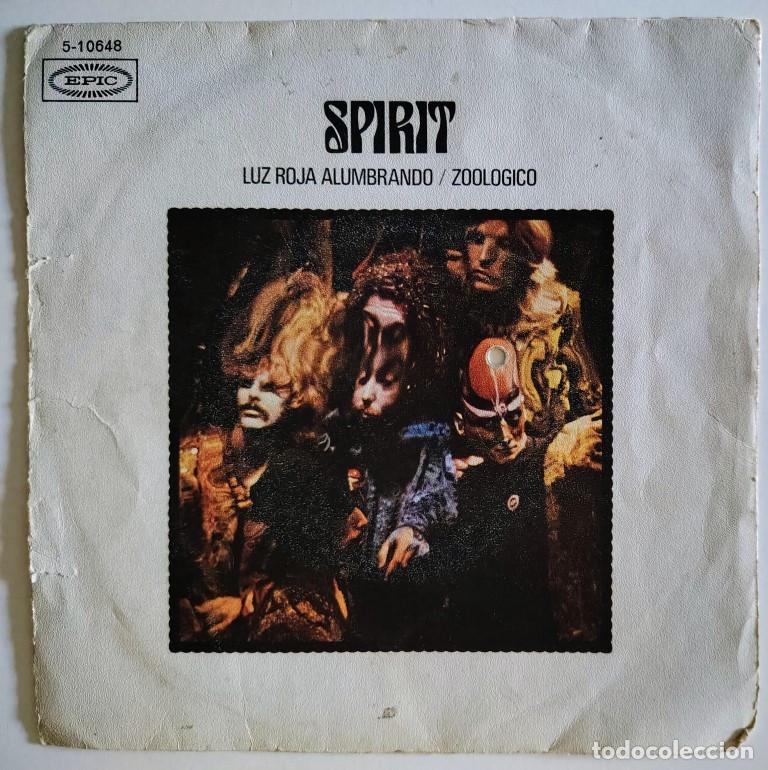 Discos de vinilo: Spirit. Luz roja alumbrando (red light roll on)/ Zoologico (Animal zoo). Epic, Spain 1970 single
