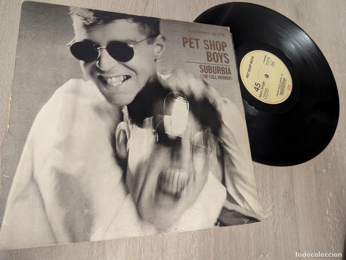 Discos de vinilo: PET SHOP BOYS - SUBURBIA - THE FULL HORROR ..MAXISINGLE - EXTENDED VERSION DE 1986 - EMI . ESPA&Ntilde;OL.