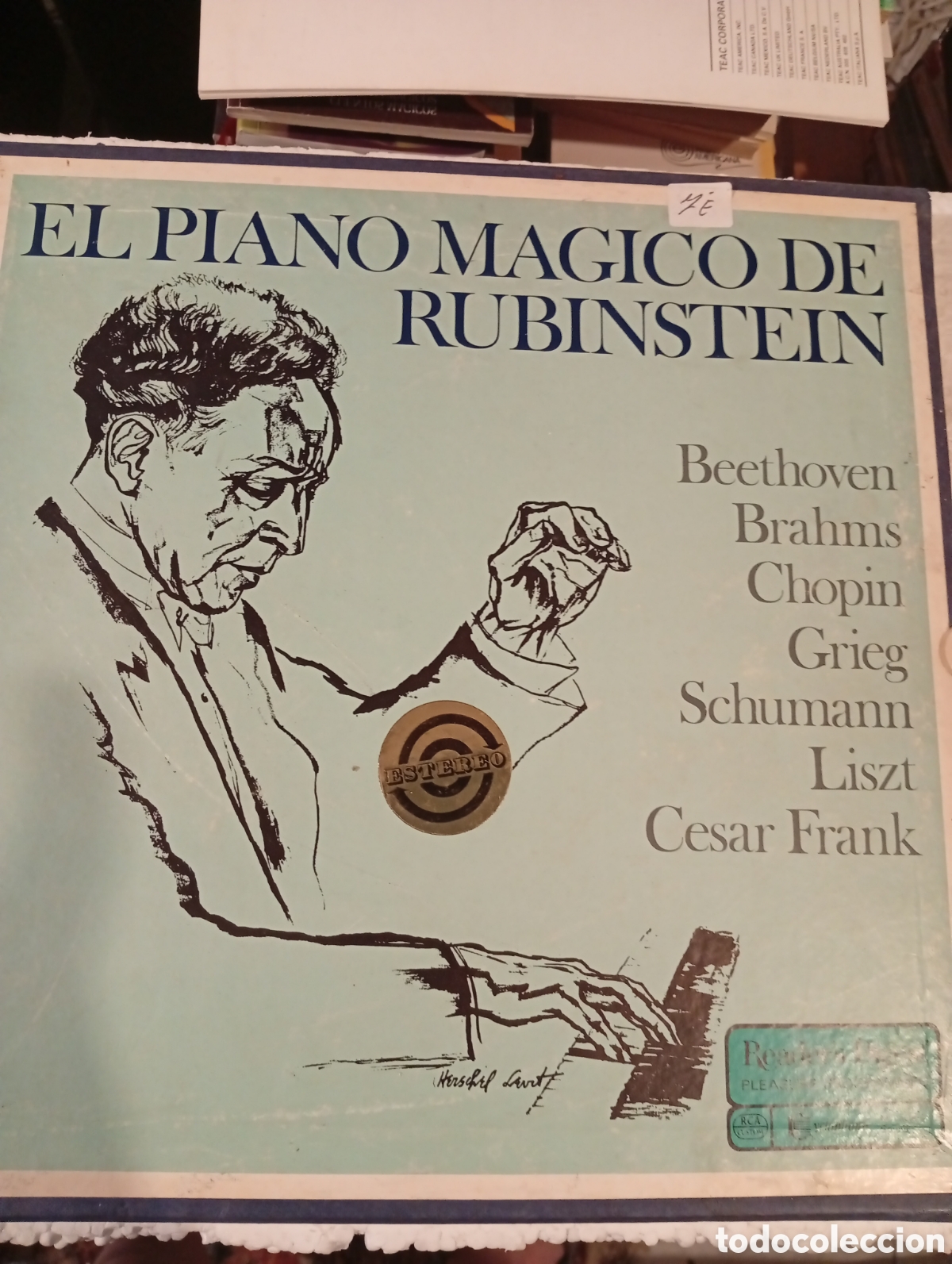 Vinyl records: &Aacute;LBUM ESTUCHE 4 LPs. EL PIANO M&Aacute;GICO DE RUBINSTEIN. READER'S DIGEST. RCA CYCLOPHONIC.