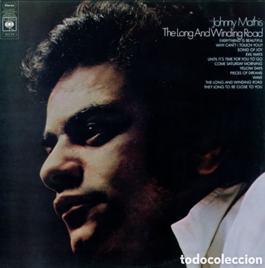 Discos de vinilo: LP JOHNNY MATHIS - The Long And Winding Road - CBS 1970 - S 64176 - Edicion REINO UNIDO (NM/NM)