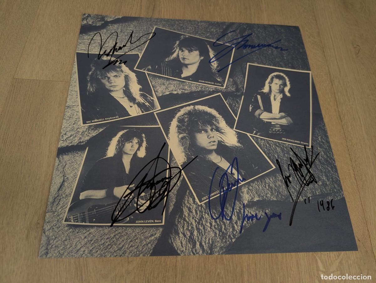 Discos de vinilo: EUROPE - THE FINAL COUNTDOWN .. SOLO ENCARTE DE LA 1&ordf;EDICION ESPA&Ntilde;OL 1986 - FIRMADO POR EL GRUPO