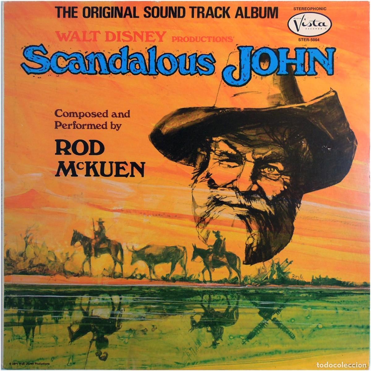 Discos de vinilo: Rod McKuen - Scandalous John (The Original Sound Track Album) - LP US 1971 - Buena Vista Rec.- EX/EX