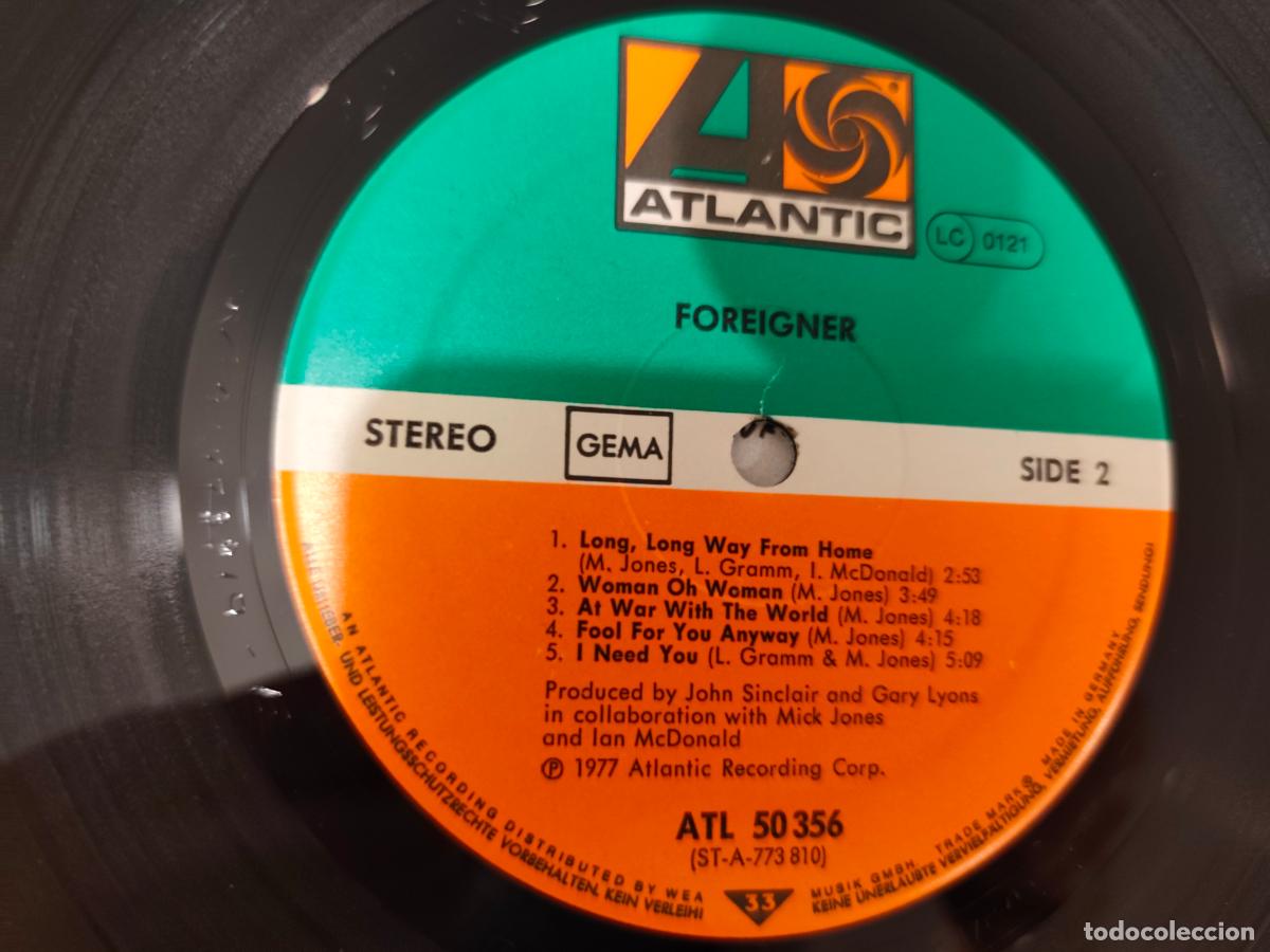 Discos de vinilo: Foreigner &ndash; Foreigner- (1977) LP disco vinilo - Foto 2