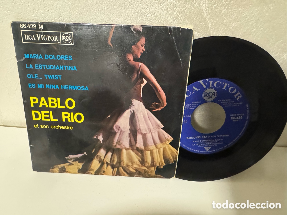Disques de vinyle: Pablo del R&iacute;o - La estudiantina / Es mi ni&ntilde;a hermosa