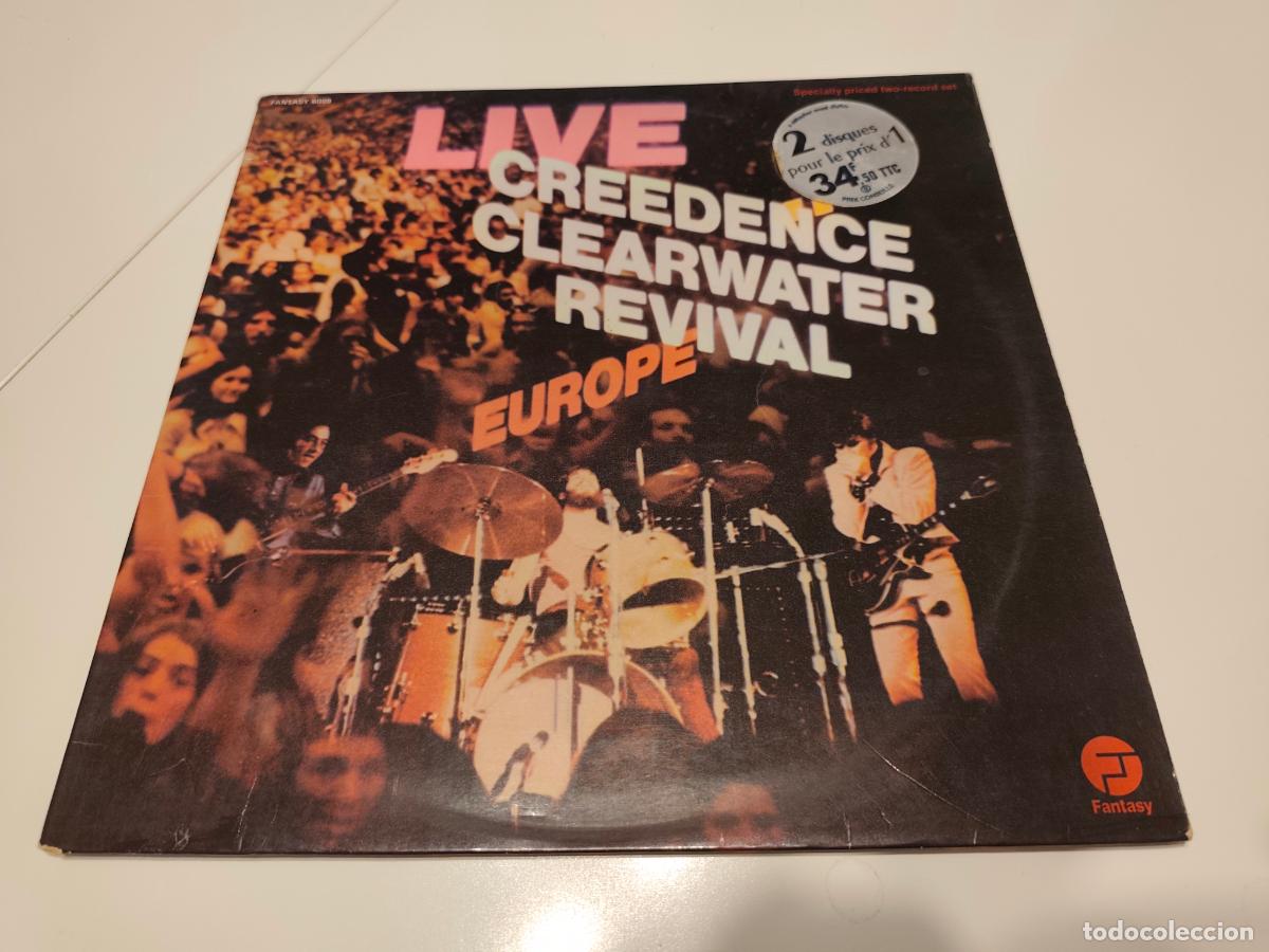 Discos de vinilo: Creedence Clearwater Revival &lrm;&ndash; Live In Europe- (1973) 2 X LP disco vinilo