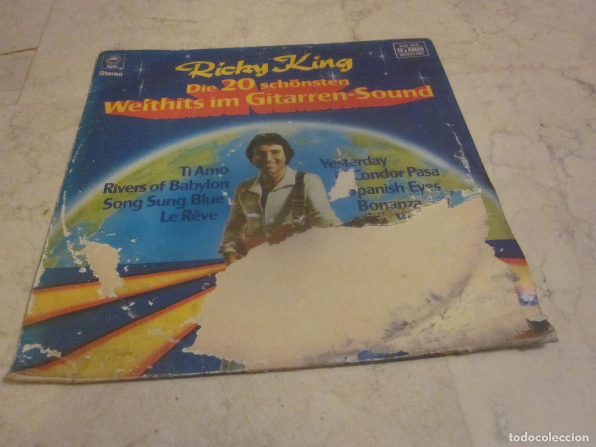 Discos de vinilo: RICKY KING - DIE 20 SCH&Ouml;NSTEN WELTHITS IM GITARREN-SOUND LP - EPIC ALEMANIA 1978