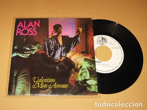 Discos de vinilo: ALAN ROSS - VALENTINO MON AMOUR - SINGLE PROMO NUEVO - SPAIN - 1985 - N&ordm;1 EN ITALO-DISCO