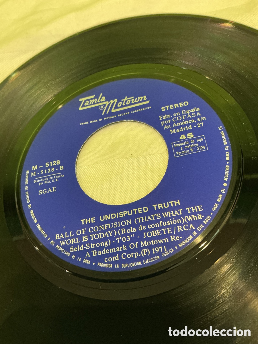 Discos de vinilo: THE UNDISPUTED TRUTH &ndash; SUPERSTAR &ndash; SINGLE 1972 - Foto 4