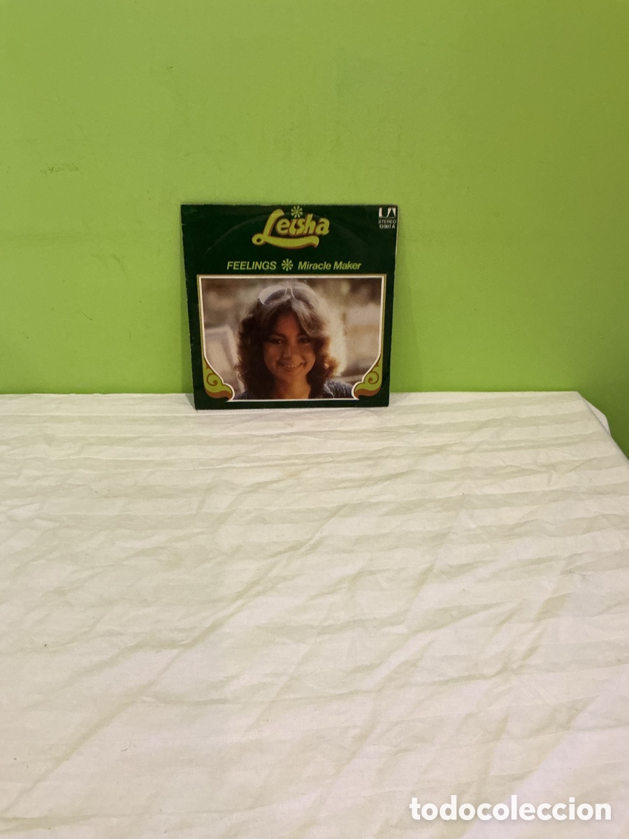 Discos de vinilo: LEISHA &ndash; FEELINGS / MIRACLE MAKER &ndash; SINGLE 1975 - Foto 5