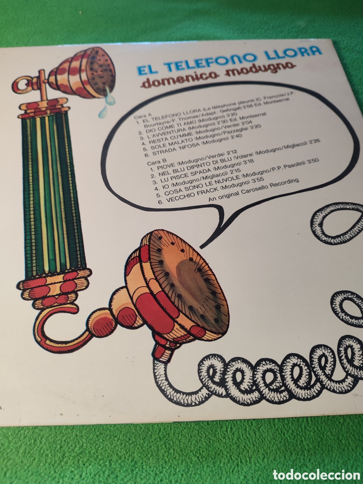 Discos de vinilo: Domenico Modugno - El tel&eacute;fono llora 1975 - Foto 4