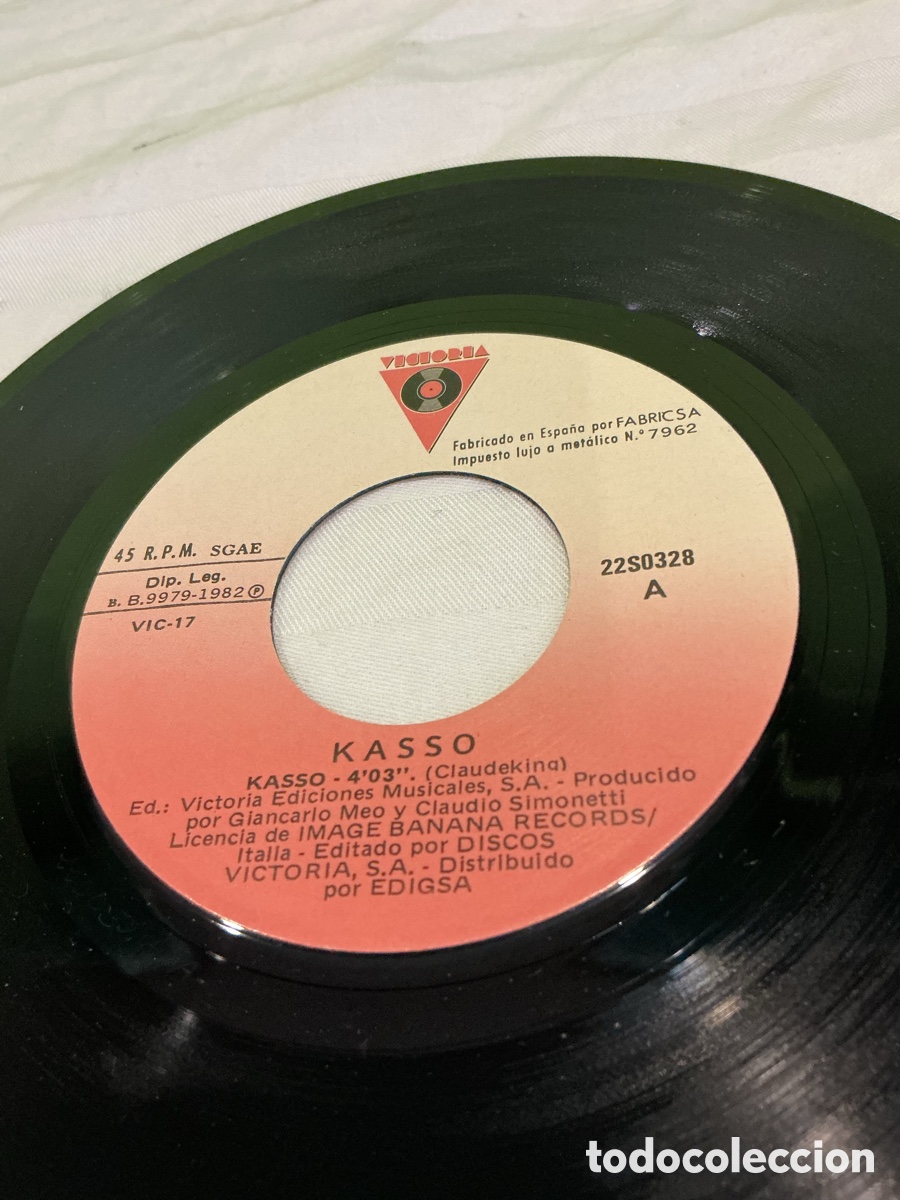 Discos de vinilo: KASSO &ndash; KASSO &ndash; SINGLE 1982 - Foto 3