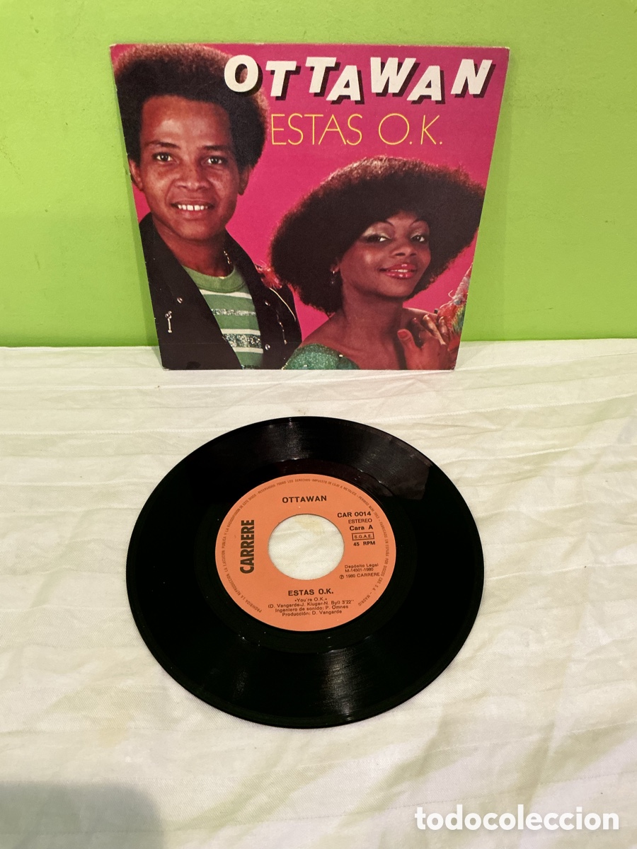 Discos de vinilo: OTTAWAN &ndash; EST&Aacute;S O.K. &ndash; SINGLE 1980 - Foto 2