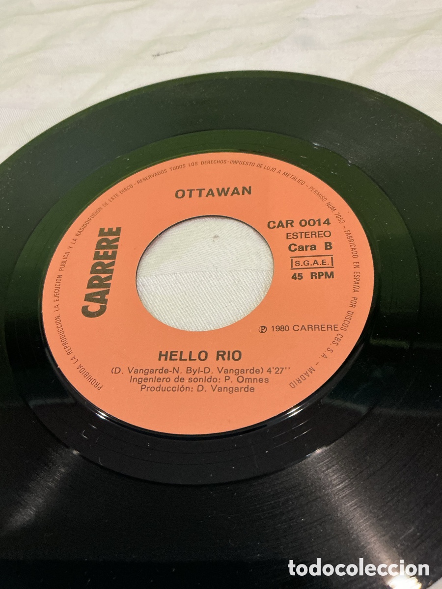 Discos de vinilo: OTTAWAN &ndash; EST&Aacute;S O.K. &ndash; SINGLE 1980 - Foto 4