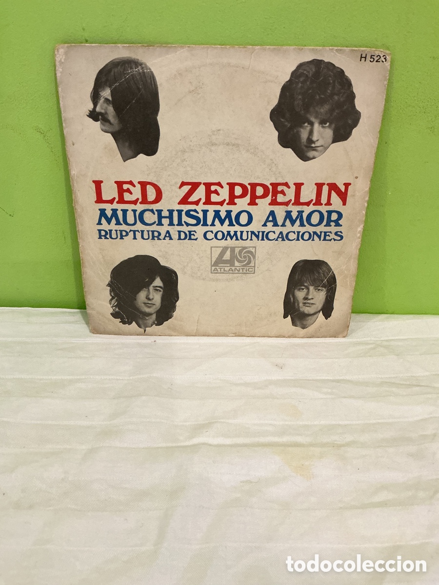 Vinyl records: LED ZEPPELIN &ndash; MUCH&Iacute;SIMO AMOR &ndash; SINGLE ESPA&Ntilde;OL