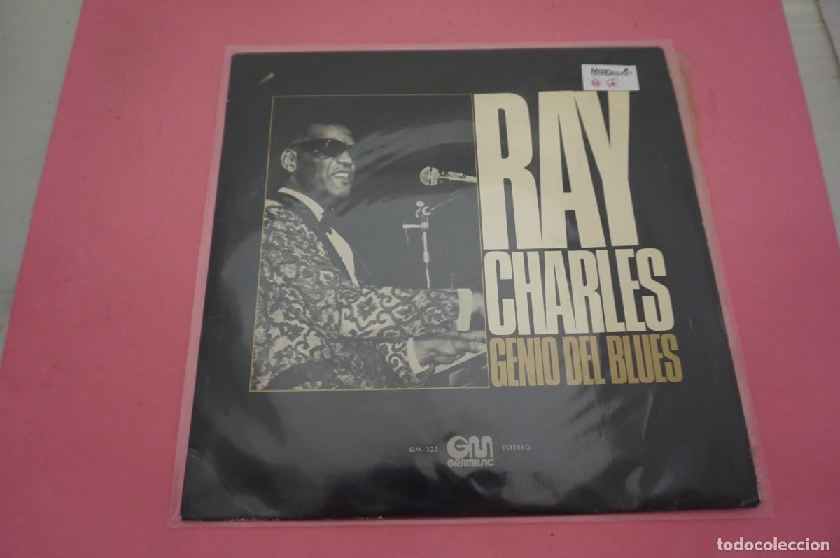 Discos de vinil: LP - RAY CHARLES - GENIO DEL BLUES - VINILO EN EXCELENTE ESTADO