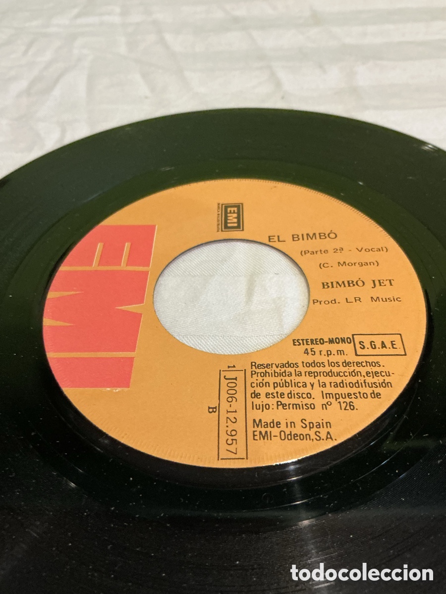 Discos de vinilo: BIMBO JET &ndash; EL BIMB&Oacute; &ndash; SINGLE 1974 - Foto 3