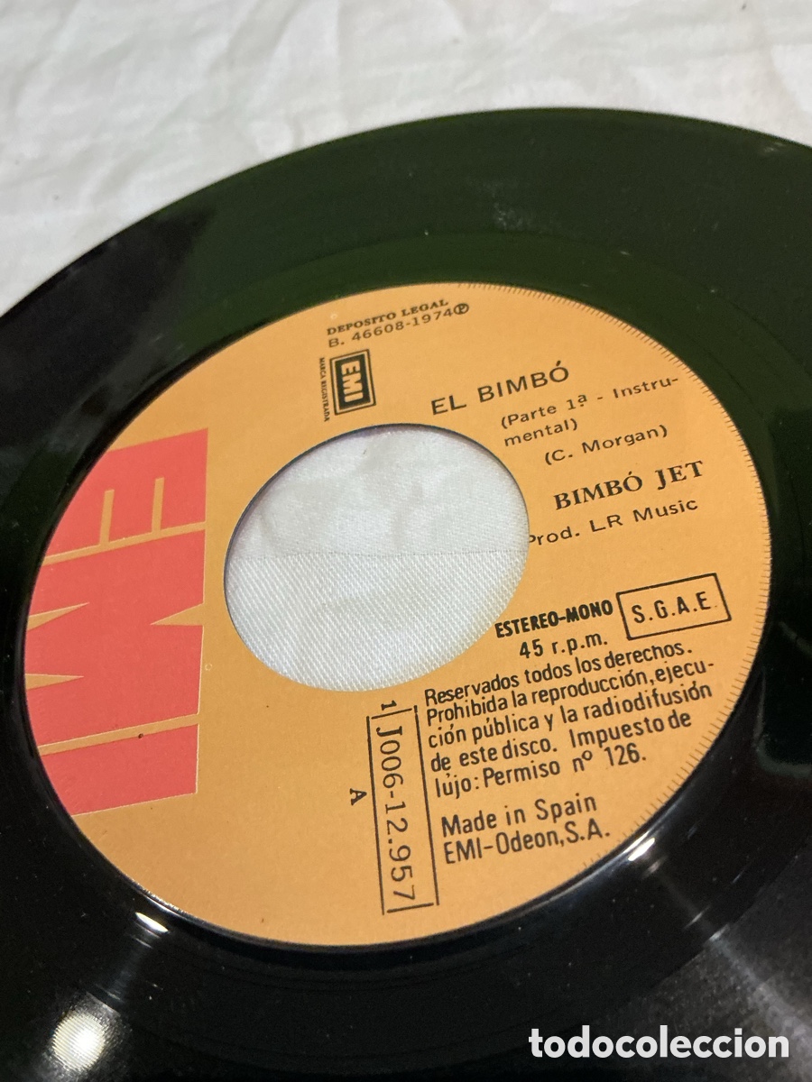 Discos de vinilo: BIMBO JET &ndash; EL BIMB&Oacute; &ndash; SINGLE 1974 - Foto 4