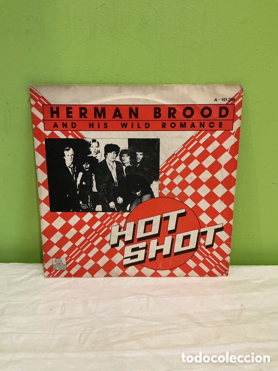 Vinyl records: HERMAN BROOD &ndash; HOT SHOT &ndash; SINGLE ARIOLA &ndash; 1980