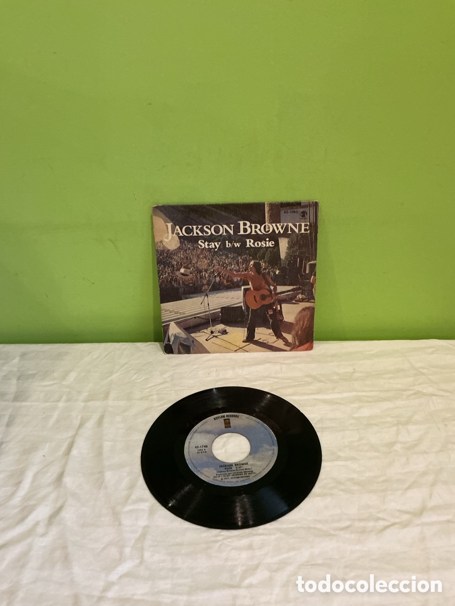 Discos de vinilo: JACKSON BROWNE &ndash; STAY / ROSIE &ndash; SINGLE &ndash; 1978 - Foto 2