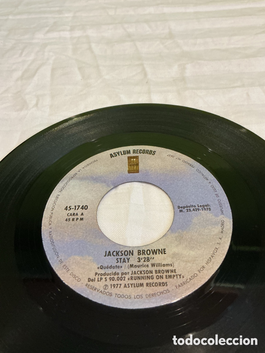 Discos de vinilo: JACKSON BROWNE &ndash; STAY / ROSIE &ndash; SINGLE &ndash; 1978 - Foto 4