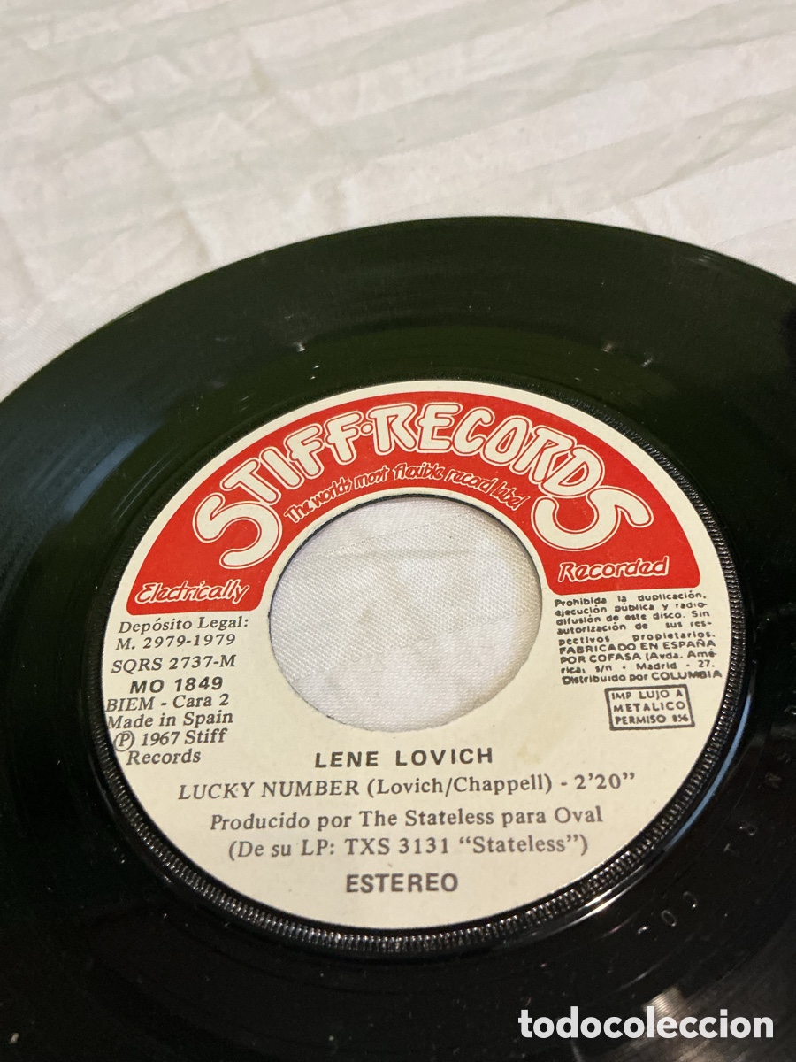 Discos de vinilo: LENE LOVICH &ndash; I THINK WE&rsquo;RE ALONE NOW &ndash; SINGLE &ndash; 1979 - Foto 3