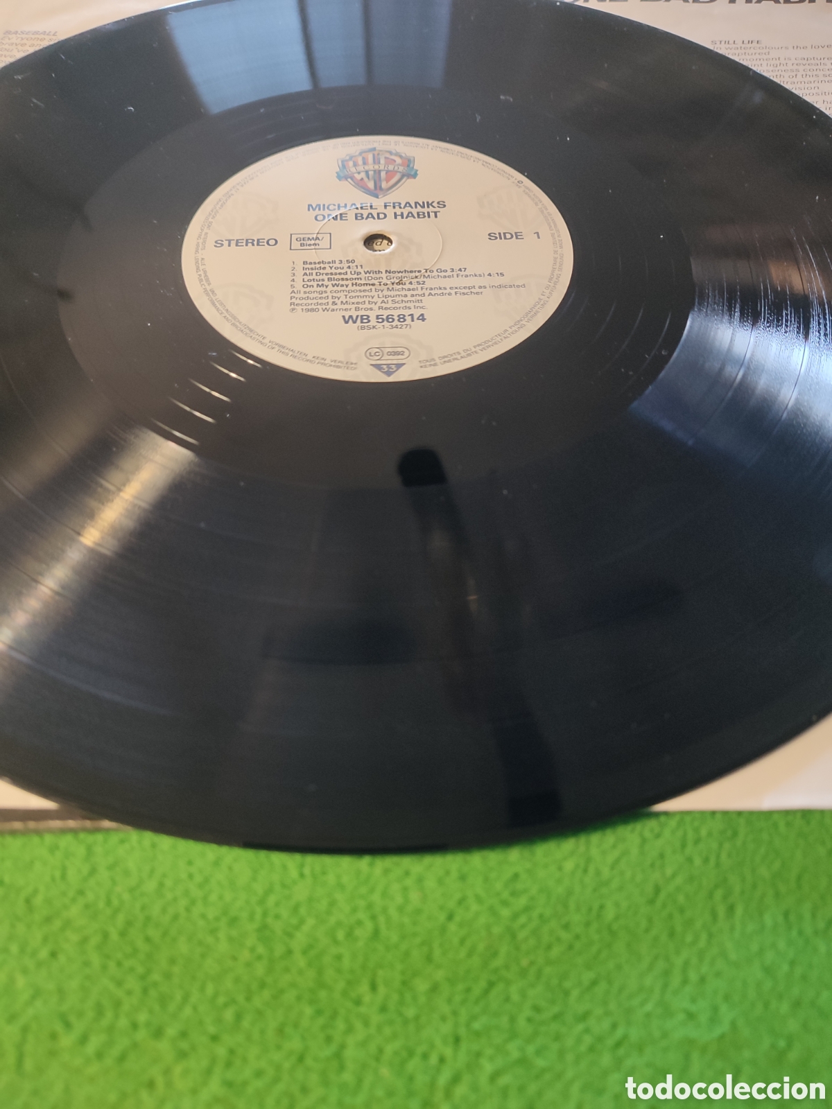 Discos de vinilo: Michael Franks - One bad habit 1980 - Foto 3