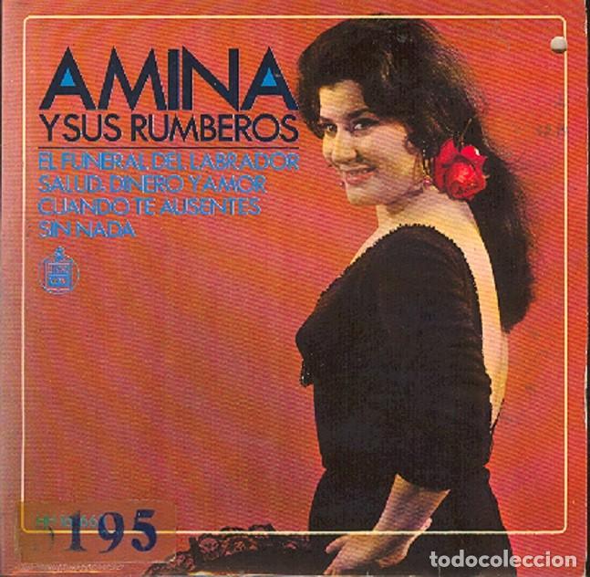 Disques de vinyle: Amina &ndash; El funeral del labrador; Sin nada; Salud, dinero y amor + 1 &ndash; HISPAVOX 16-663 &ndash; 1968