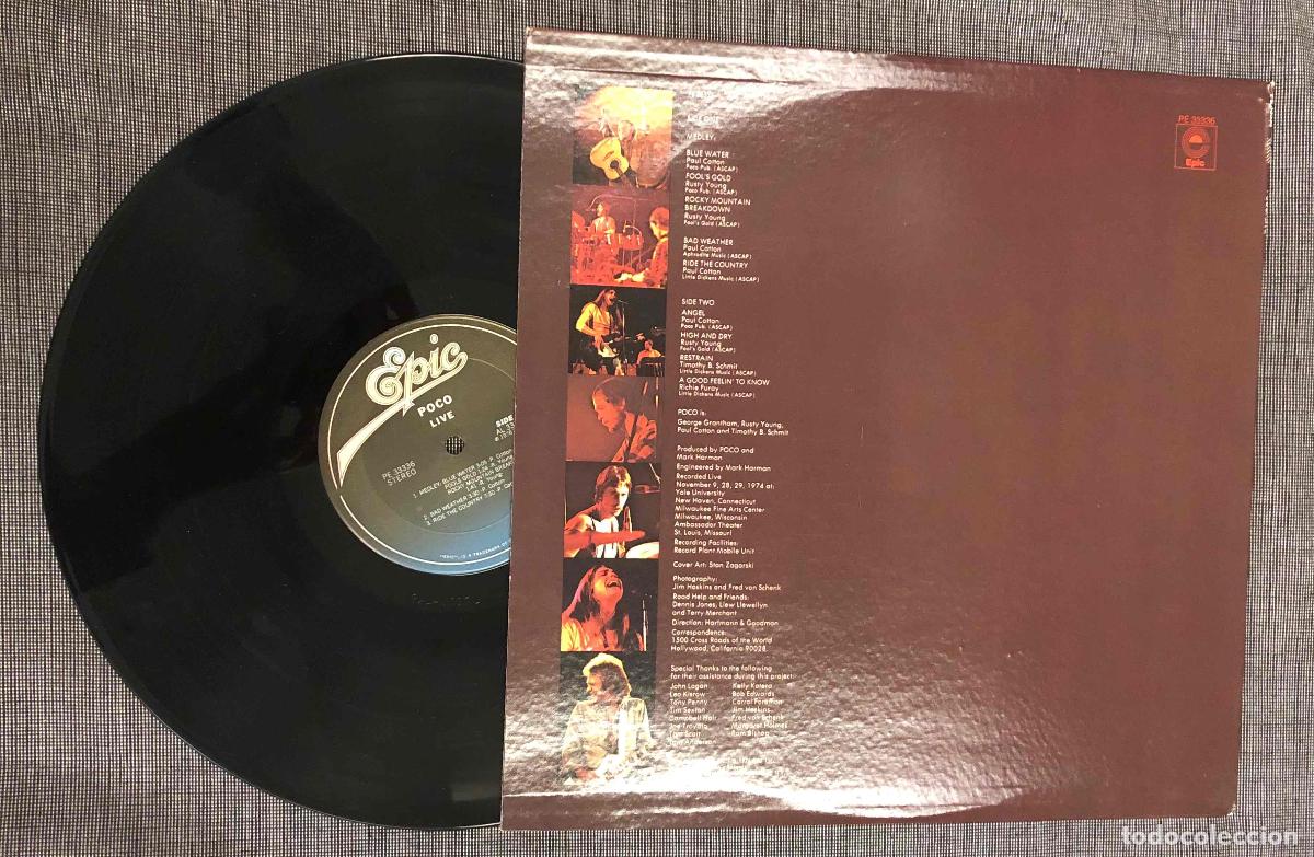 Discos de vinilo: LP POCO LIVE. CBS 1976 - Foto 2