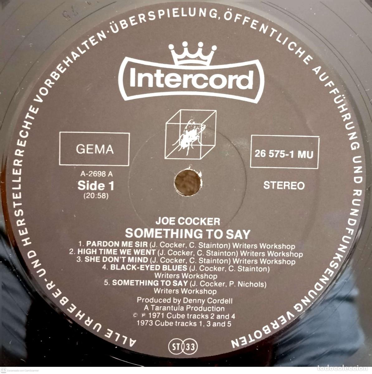 Discos de vinilo: Joe Cocker &ndash; Something To Say - Foto 3