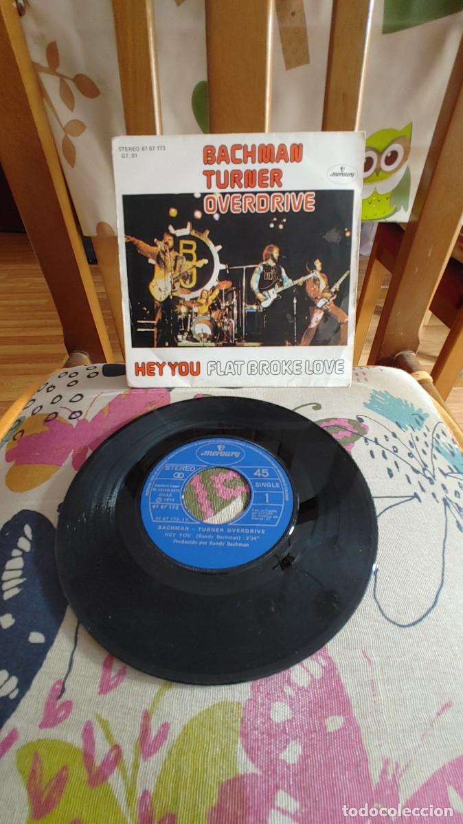 Vinyl-Schallplatten: BACHMAN TURNER OVERDRIVE-SINGLE HEY YOU