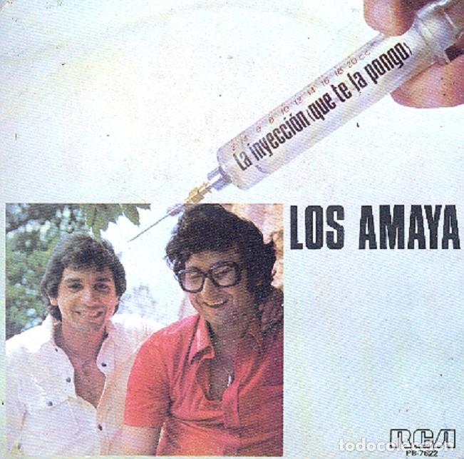 Discos de vinilo: Los Amaya &ndash; La inyecci&oacute;n; Cocos &ndash; RCA PB-7622 (PROMO BLANCO) &ndash; 1977