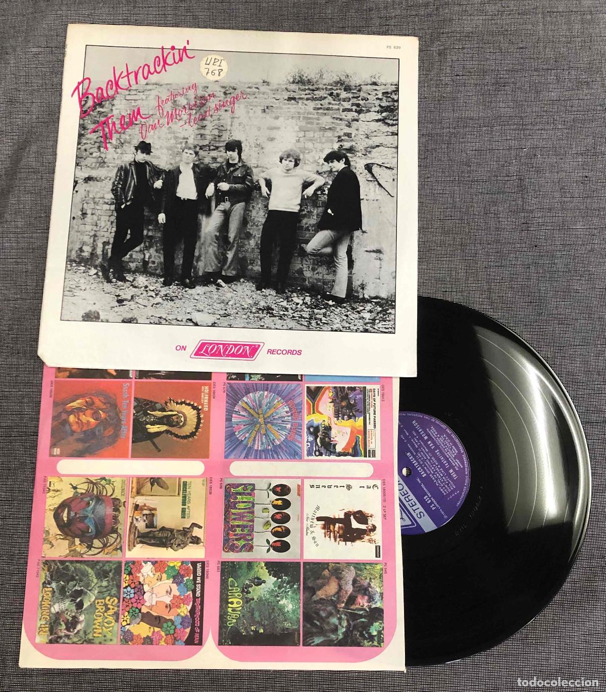 Vinyl records: LP BACKTRACKIN' THEM FEATURING VAN MORRISON. LONDON RECORDS 1974