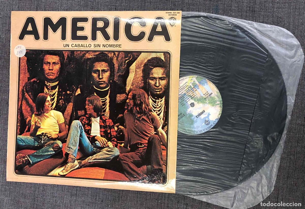 Vinyl records: LP AMERICA UN CABALLO SIN NOMBRE. HISPAVOX 1972