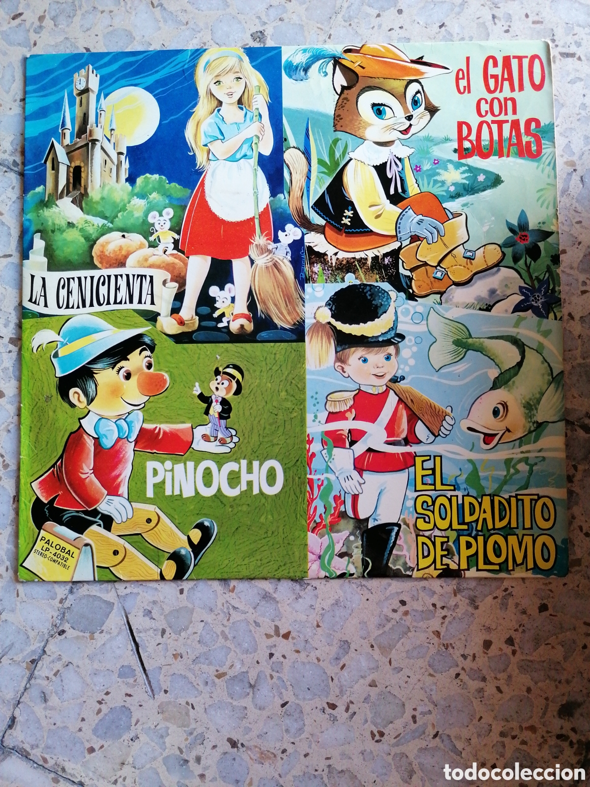 Discos de vinil: LP LA CENICIENTA EL GATO CON BOTAS PINOCHO EL SOLDADITO DE PLOMO 1968