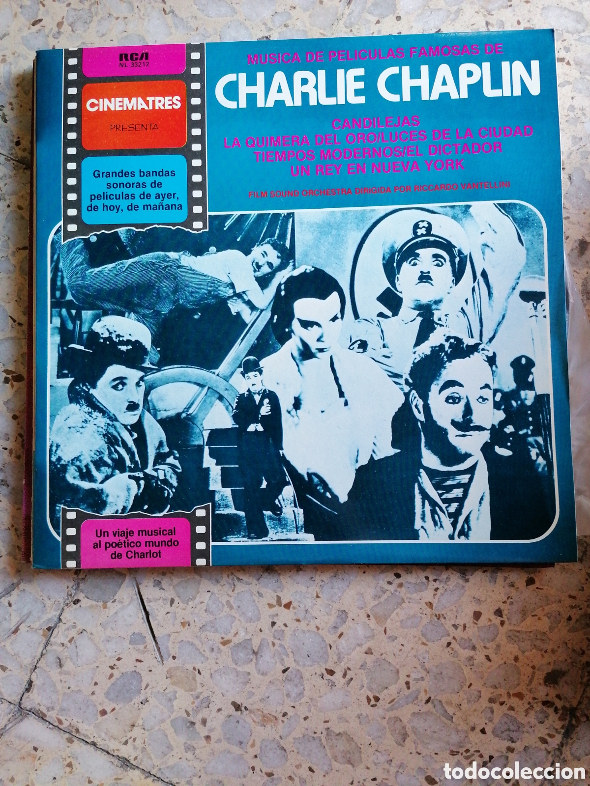 Disques de vinyle: LP CHARLIE CHAPLIN BSO PELICULAS FAMOSAS 1979 ESPA&Ntilde;A EX