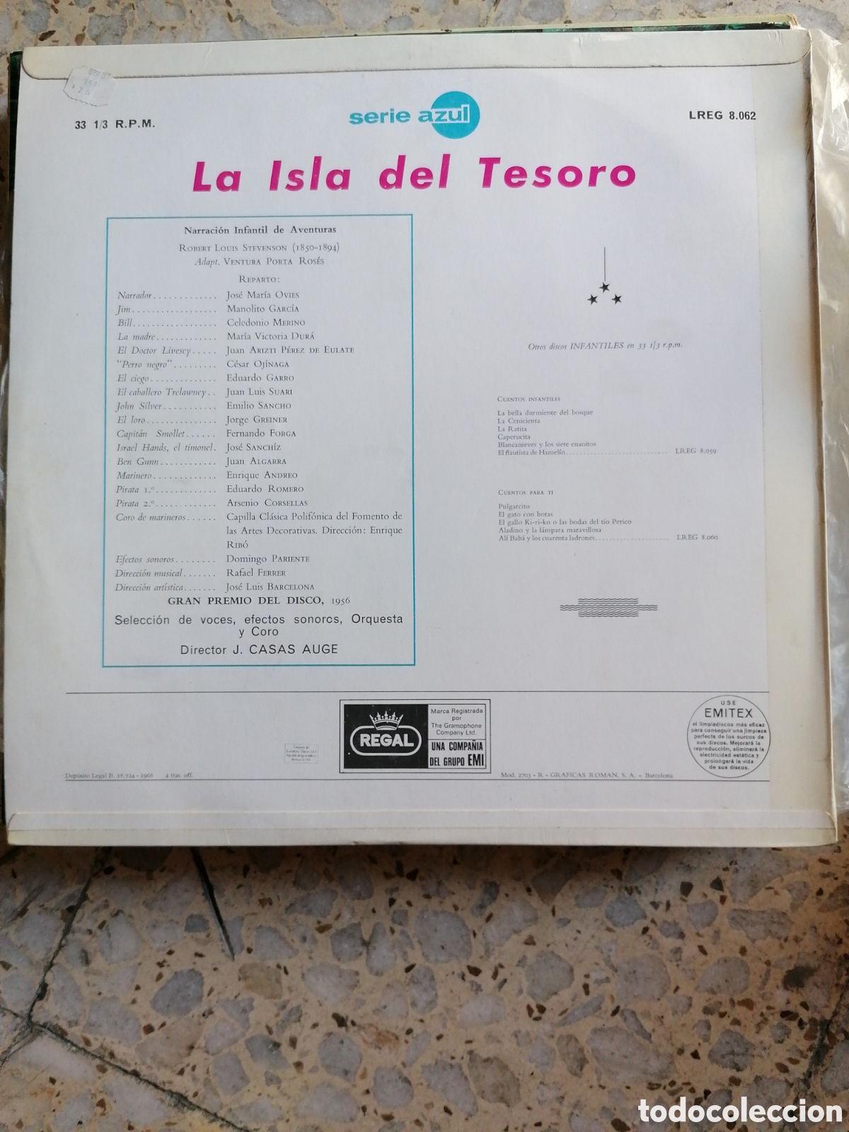 Discos de vinilo: LP LA ISLA DEL TESORO 1968 ESPA&Ntilde;A EX - Foto 2