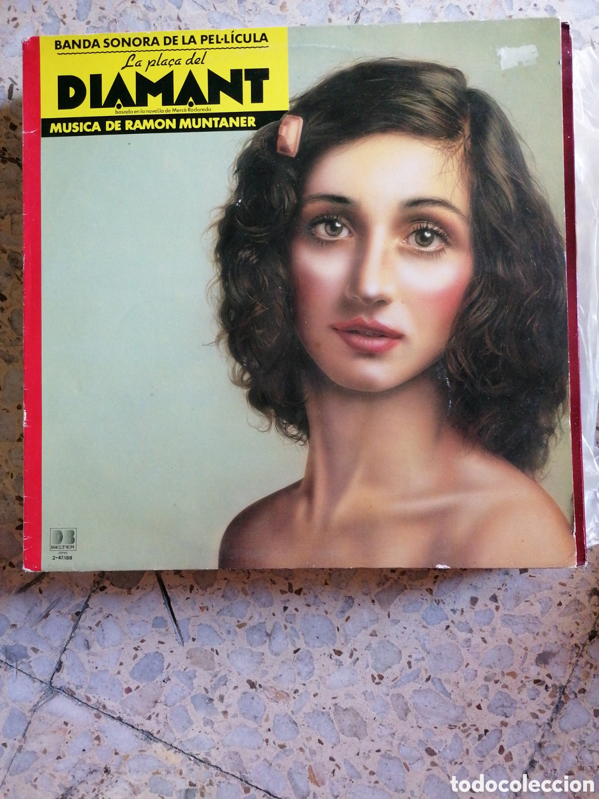 Dischi in vinile: LP LA PLA&Ccedil;A DEL DIAMANT RAMON MUNTANER BSO 1982 ESPA&Ntilde;A INSERT EX