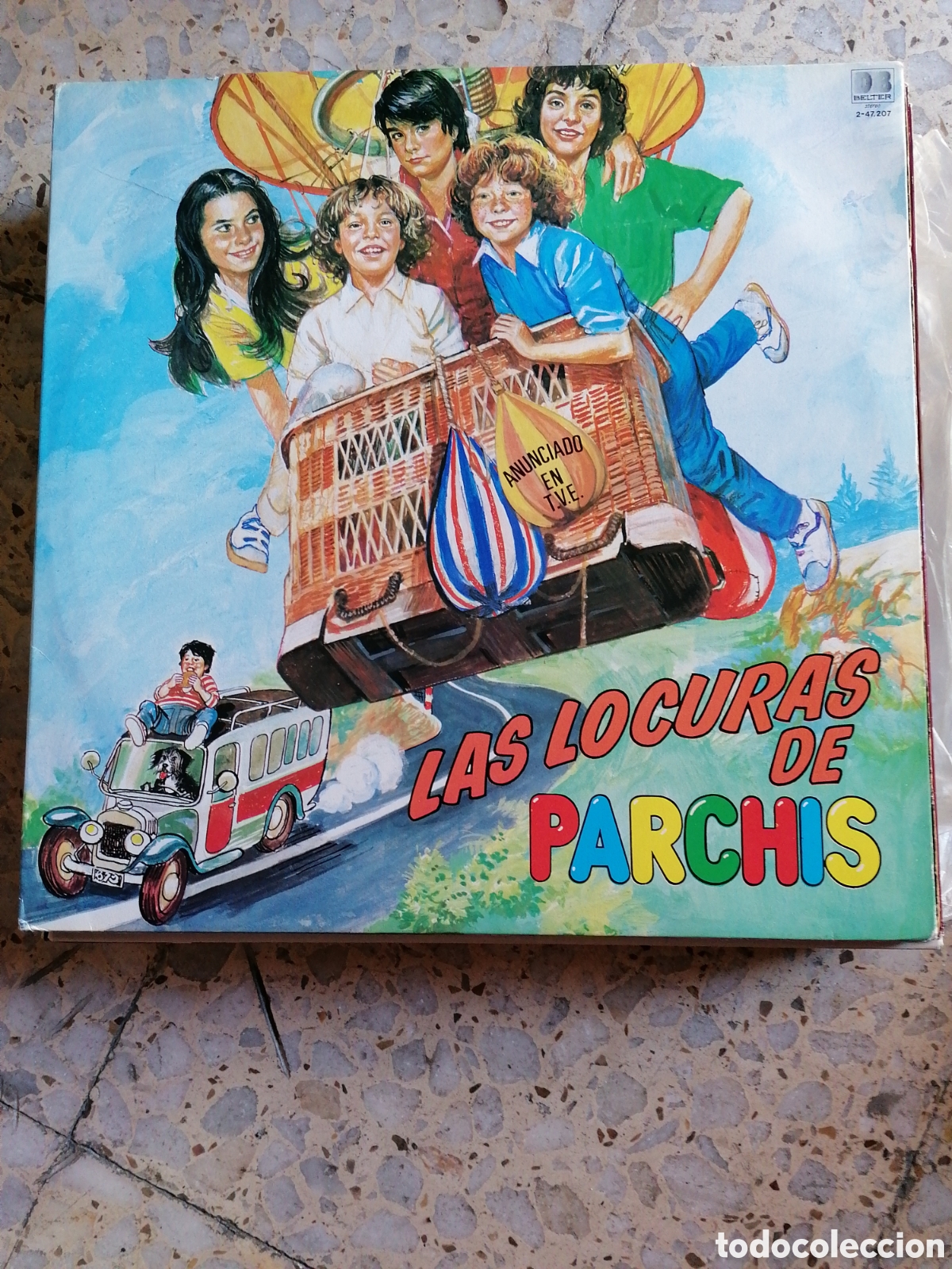 Disques de vinyle: LP LAS LOCURAS DE PARCHIS 1982 ESPA&Ntilde;A INSERT PORTADA DESPLEGABLE DISCO ROJO