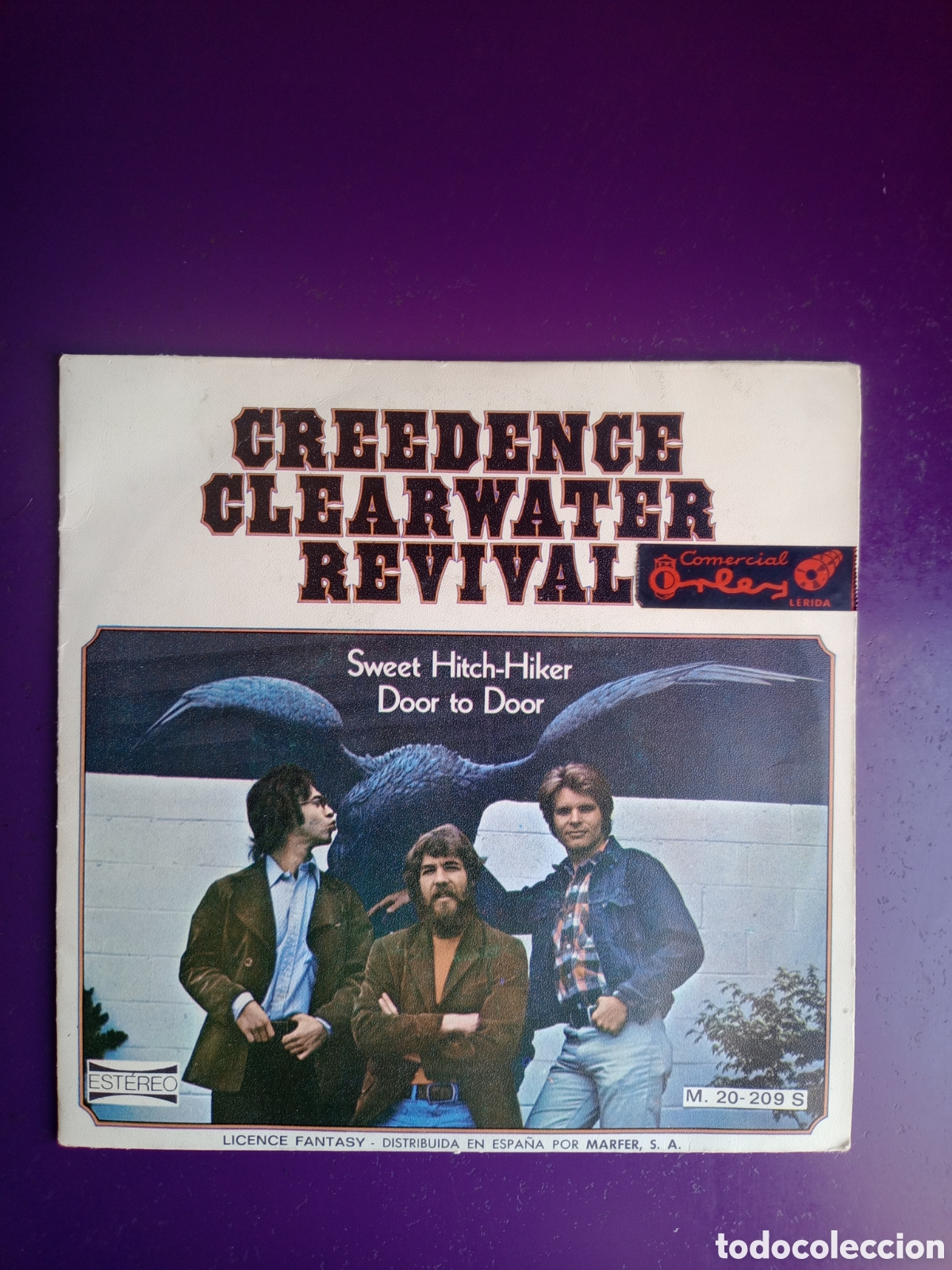 Discos de vinilo: Creedence Clearwater Revival &ndash; sweet hitch hiker +1 Sg AMERICA MARFER 1971 - COUNTRY ROCK 60