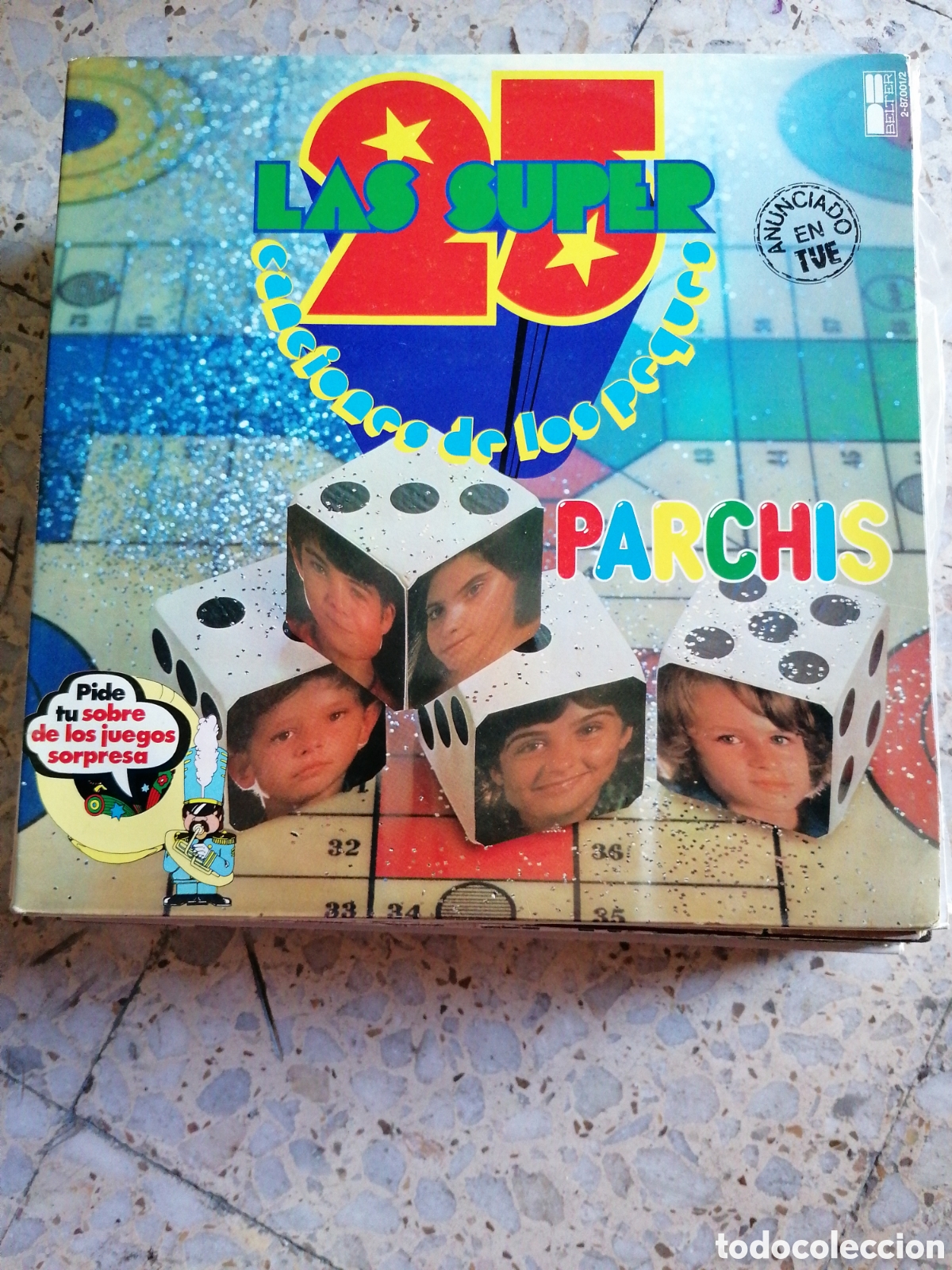 Vinyl records: 2 LP PARCHIS LAS SUPER 25 CANCIONES DE LOS PEQUES 1979 DISCOS AMARILLO Y AZUL PORTADA DOBLE