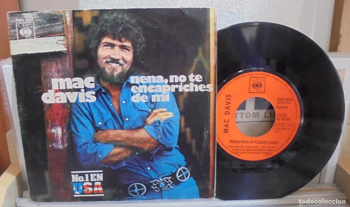 Discos de vinilo: Mac Davis. CBS 1972 -- Single