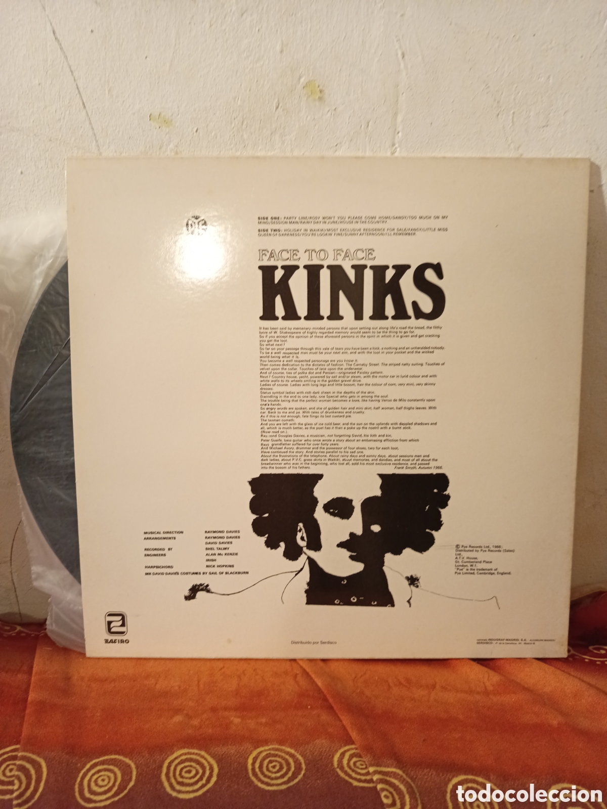 Discos de vinilo: ALBUM DE KINKS, FACE. TO FACE - Foto 2