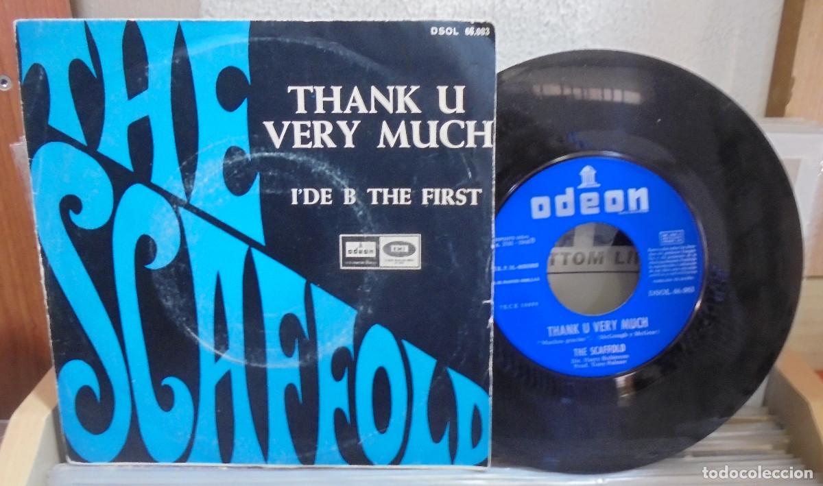 Discos de vinilo: The Scaffold. Thank U Very Much / Ide B The First. Odeon 1968 -- Single