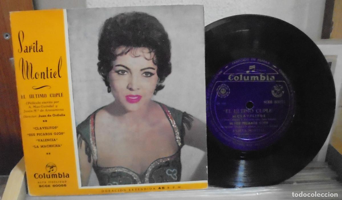 Disques de vinyle: Sarita Montiel. El Ultimo Cupl&eacute;. Columbia -- EP