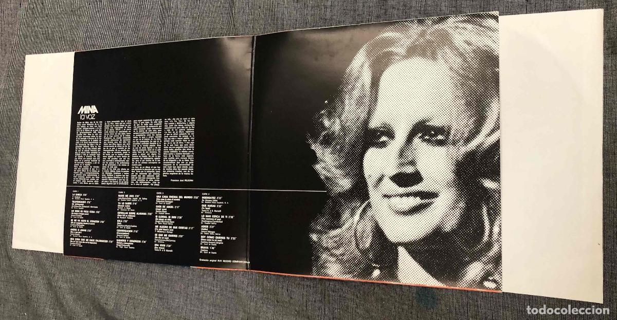 Discos de vinilo: 2 LP MINA LA VOZ. COLUMBIA 1976 - Foto 2