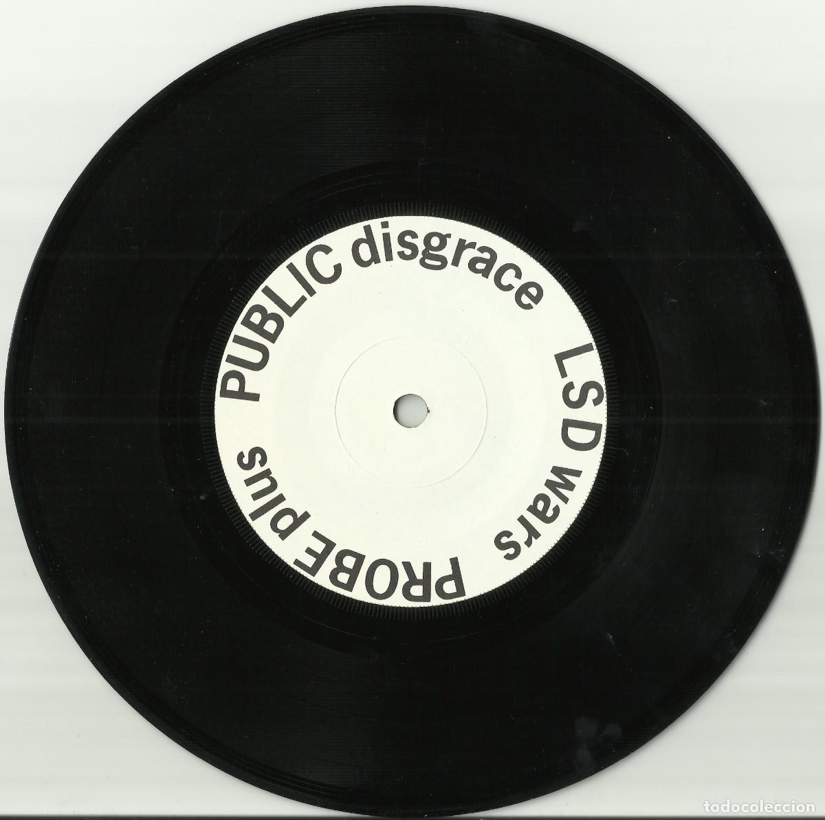 Discos de vinilo: PUBLIC DISGRACE Single 1982 - Foto 3