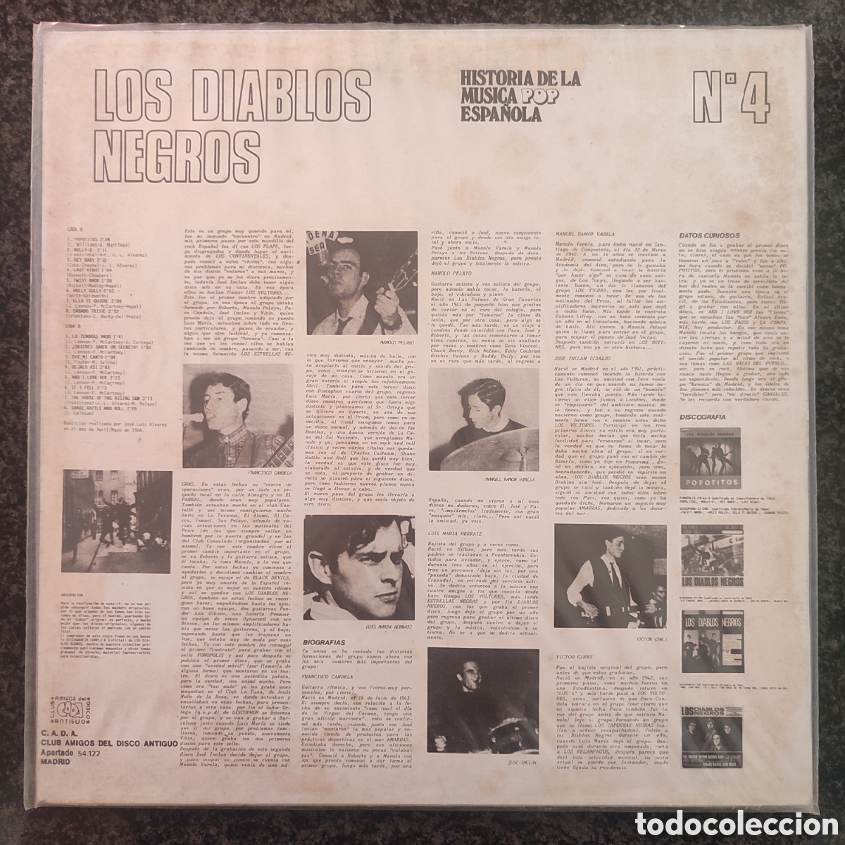 Discos de vinilo: Lp Los Diablos Negros, Discografia Completa - Foto 2