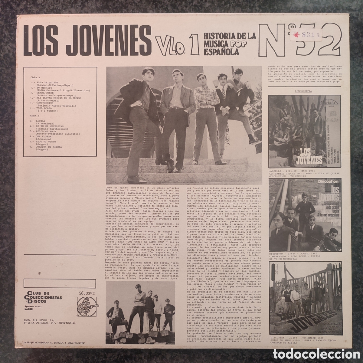 Discos de vinilo: Doble Lp Los Jovenes, Vol.1 - Foto 2